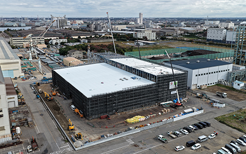 建設中の市原ソーティングセンター
